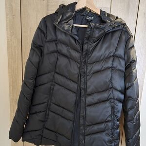 Emporio Armani EA7 Black Puffer Jacket